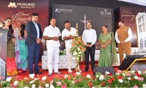 ಕೇದಾರ್ ಹೈ ಲಿವಿಂಗ್ ಲಕ್ಸುರಿ ಅಪಾರ್ಟಮೆಂಟ್ ಭೂಮಿ ಪೂಜಾ.